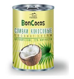 Сливки кокосовые органические 22% BONCOCOS (400 мл)