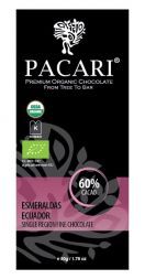 Органический шоколад Pacari Эсмеральдас 60% (50 г)