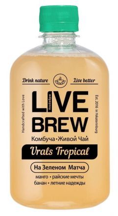 Комбуча &quot;Urals Tropical&quot; Live Brew (520 мл)