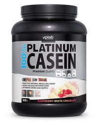 Протеин Vplab Platinum Casein Малина-белый шоколад (908 г)