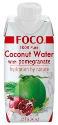 Кокосовая вода с соком граната без сахара FOCO (330 мл)