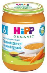 Суп Hipp овощи/куриная грудка с 6 мес. (190 г)